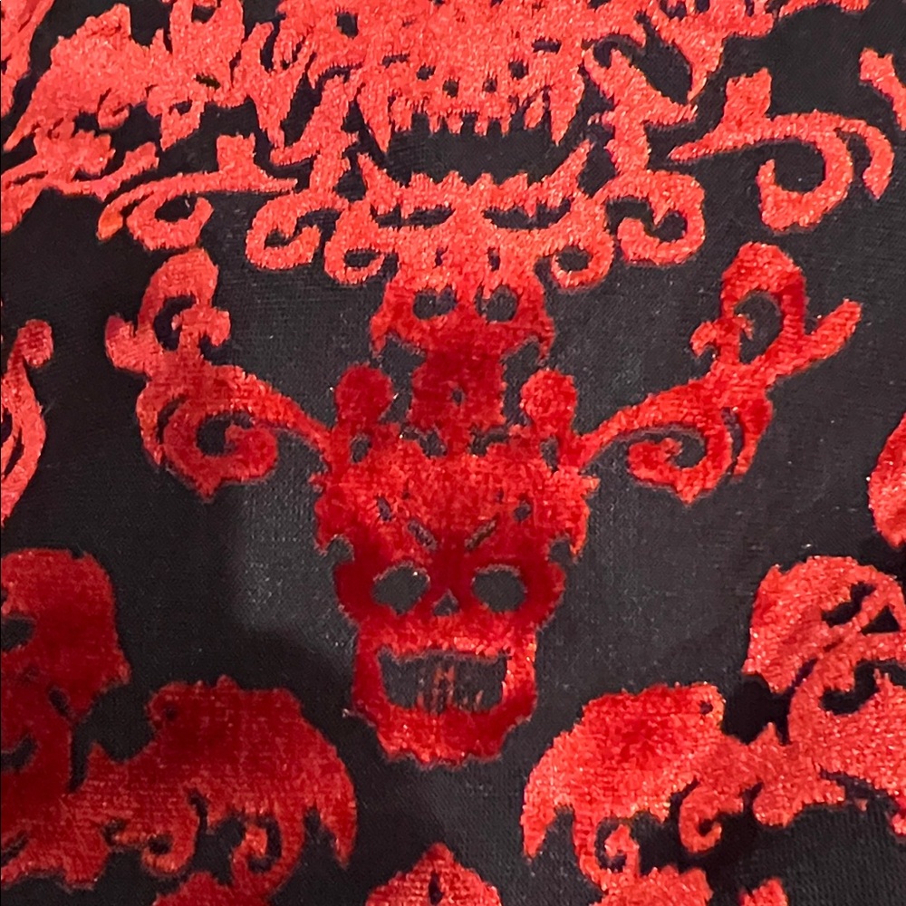Killstar Skull Pattern Velvet Relief Blazer Jacket - Picture 7 of 7